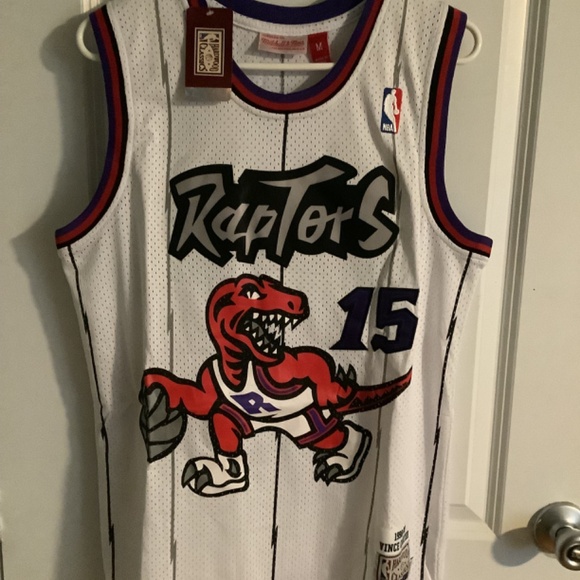 NWT Vince Carter Throwback Raptors Jersey Mens Size Medium - Picture 5 of 9